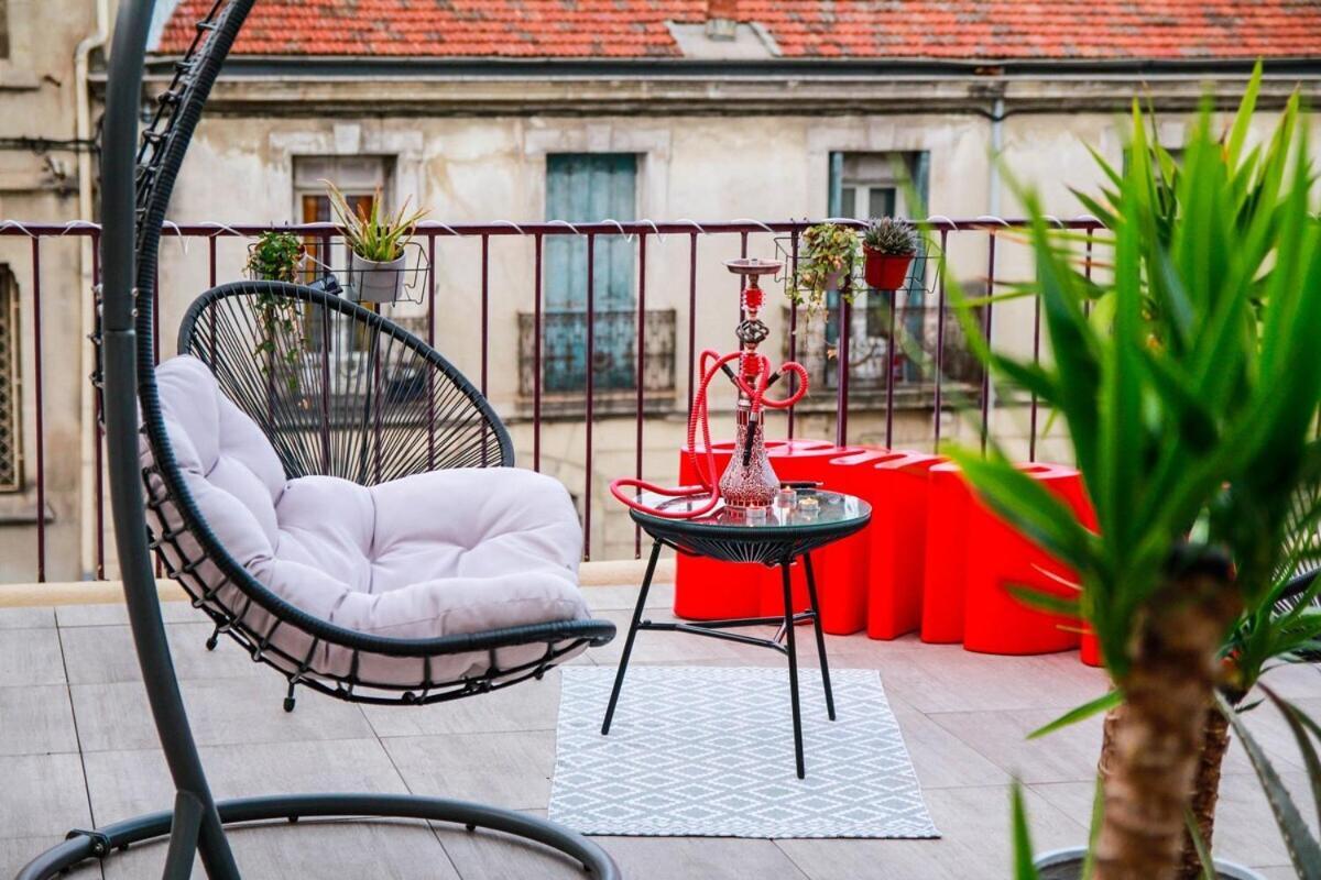 L'Amoureux - Terrasse Et Climatisation Coeur De Ville Монпельє Екстер'єр фото